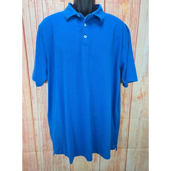 Peter Millar Collection Mens XXL Blue Polo Cotton & Lycra Perfect Pique - Picture 1 of 7